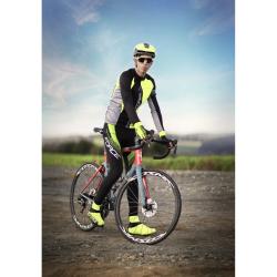 Force F58 černo-fluo cyklokalhoty se šráky bez vložky