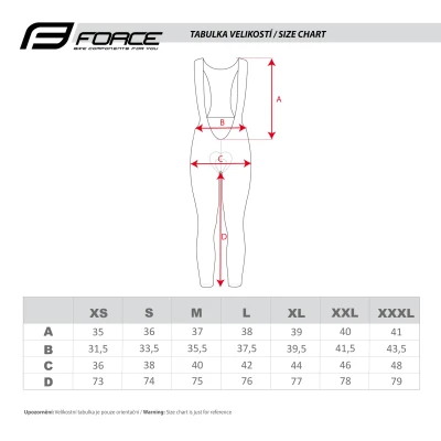 Force F58 černo-fluo cyklokalhoty se šráky bez vložky