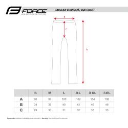 Force STORY voľné čierne cyklokalhoty
