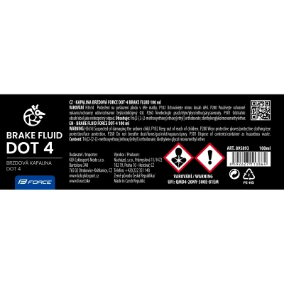 Force Kapalina brzdová DOT-4 Brake Fluid 100ml