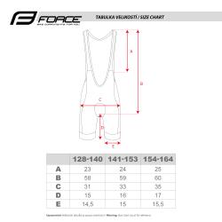 Force KID VICTORY černé kraťasy se šráky a vložkou