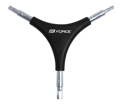 Force ECO černý trojstranný šestihranný klíč Y 4/5/6 mm