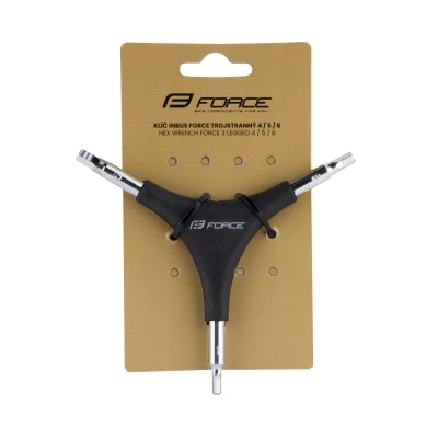 Force ECO černý trojstranný šestihranný klíč Y 4/5/6 mm