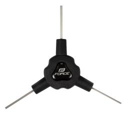 Force Klíč Y inbus trojstranný 2/ 2,5/ 3 mm, černý