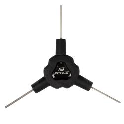 Force Klíč Y inbus trojstranný 2/ 2,5/ 3 mm, černý