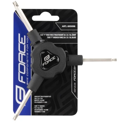 FORCE Y T20/T25/T30 černý trojstranný torx klíč