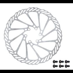 Force Brzdový kotúč Force-2 180 mm, 6 dier, strieborný Force Brzdový kotúč Force-2 180 mm, 6 dier, strieborný