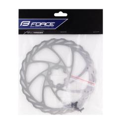 Force Kotouč brzdový Force-4 180 mm, 6 děr, stříbrný