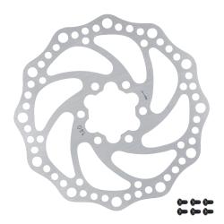 Force Kotouč brzdový -6 140 mm, 6 děr, stříbrný