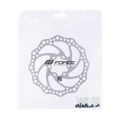 Force Kotouč brzdový -6 140 mm, 6 děr, stříbrný