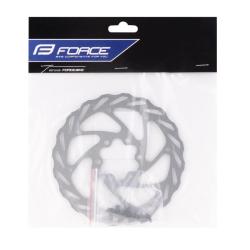 Force Kotouč brzdový Force-4 140 mm, 6 děr, stříbrný (VÝPRODEJ)