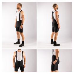 Force ACTION čierne cyklokraťasy so šrákmi a vložkou