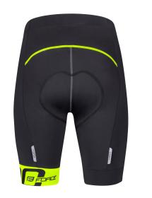 Force B30 černo-fluo cyklistické kraťasy do pasu s vložkou