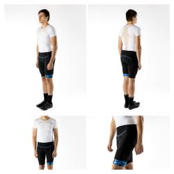 Force B30 černo-modré cyklokraťasy do pasu s vložkou