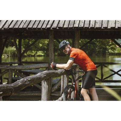 Force B51 černé cyklistické kalhoty - se šráky a vložkou