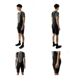 Force BRIGHT černé cyklokalhoty se šráky a vložkou