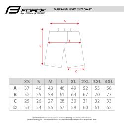 Force REBEL MTB černé cyklokraťasy bez vložky