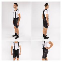 Force SMOOTH čierno-biele kraťasy so šrákmi a vložkou