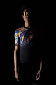 Force LIFE černo-modro-oranžový cyklodres POUZE L (VÝPRODEJ)