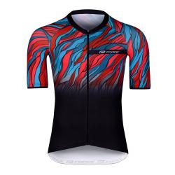 Force LIFE čierno-petrolejovo-červený cyklodres