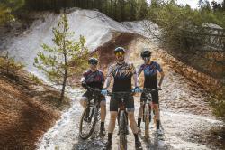 Force LIFE čierno-modro-oranžový cyklodres