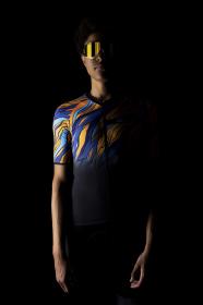 Force LIFE čierno-modro-oranžový cyklodres