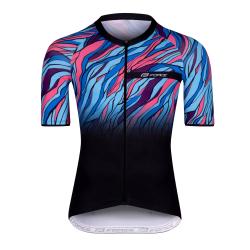 Force LIFE černo-modro-růžový cyklodres