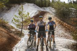 Force LIFE UNI čreno-modro-oranžový dámský dres - kr. rukáv