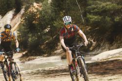 Force LIFE UNI čreno-modro-oranžový dámský dres - kr. rukáv