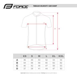 Force LIFE UNI čreno-modro-oranžový dámský dres - kr. rukáv