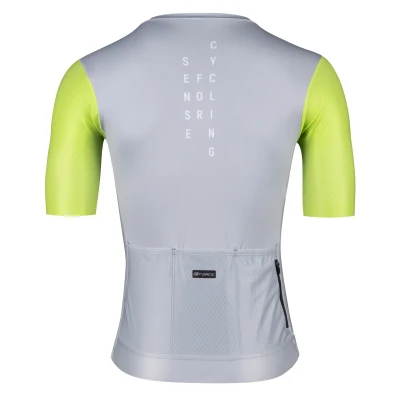 Force LIMIT šedo-limetkový cyklodres - kr. rukáv POUZE XL (VÝPRODEJ)