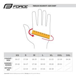 Force LINE bílo-černé cyklorukavice bez zapínání POUZE M (VÝPRODEJ)