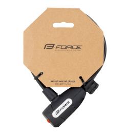 Force LUX špirálový zámok s držiakom 120cm/8mm