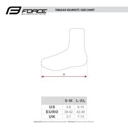 Force LYCRA TERMO Road černé návleky treter POUZE S-M EU 36-41 (VÝPRODEJ)