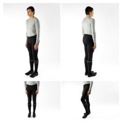 Force MAZE černé cyklokalhoty do pasu s vložkou POUZE XL (VÝPRODEJ)