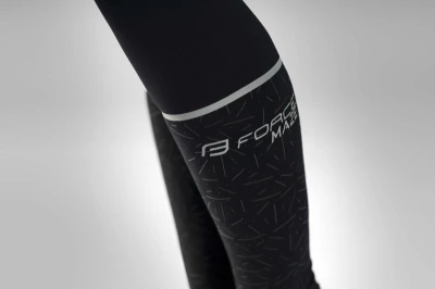 Force MAZE černé cyklokalhoty do pasu s vložkou POUZE XL (VÝPRODEJ)