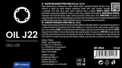Force Mazivo-sprej olej J22, 125ml