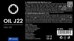 Force Mazivo-spray olej J22, 125ml