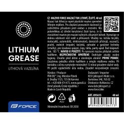 Force Mazivo-tuba mazací tuk litný, žlutý, 40ml