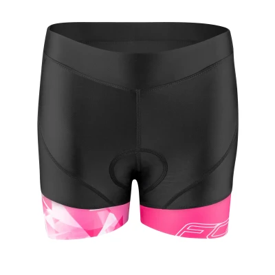 Force MINI černo-růžové dámské cyklokraťasy do pasu s vložkou Force MINI černo-růžové dámské cyklokraťasy do pasu s vložkou