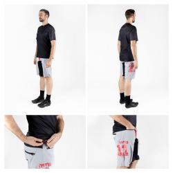 Force MTB-11 sv.šedé kraťasy s odnímateľnou vložkou