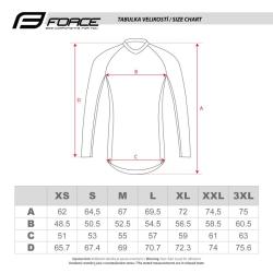 Force MTB ANGLE bílo-modrý dámský cyklodres - dl.rukáv POUZE M (VÝPRODEJ)
