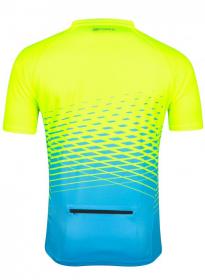 Force MTB ANGLE fluo-modrý dres + Force MTB-11 fluo cyklokraťasy