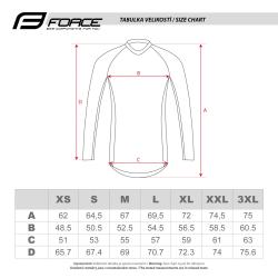 Force MTB ANGLE bílo-modrý dámský cyklodres - dl.rukáv