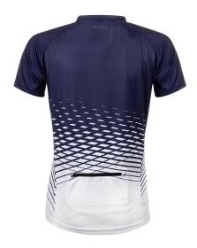 Force MTB ANGLE bielo-modrý dámsky cyklodres - kr. rukáv