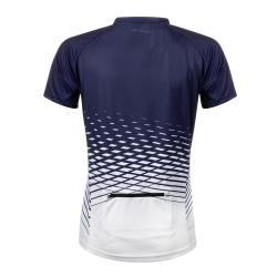 Force MTB ANGLE bielo-modrý dámsky cyklodres - kr. rukáv