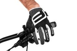 Force MTB SPID černé letní cyklorukavice bez zapínání