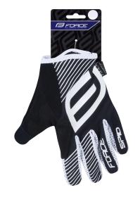 Force MTB SPID čierne letné cyklorukavice bez zapínania