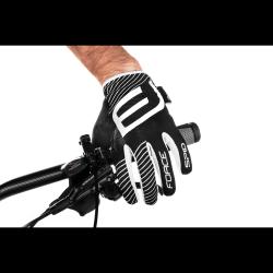 Force MTB SPID čierne letné cyklistické rukavice bez zapínania