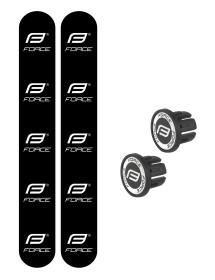 Force Omotávka EVA DUAL, černo-růžová